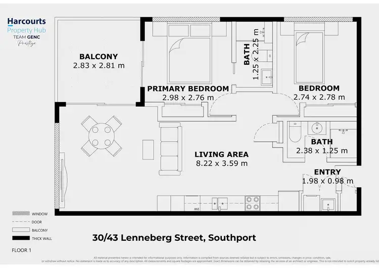 Floorplan of Homely unit listing, 30/43 Lenneberg Street, Southport QLD 4215