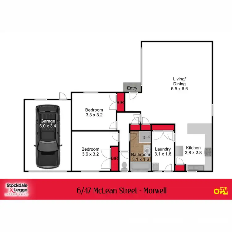Floorplan of Homely house listing, 6/47 McLean Street, Morwell VIC 3840