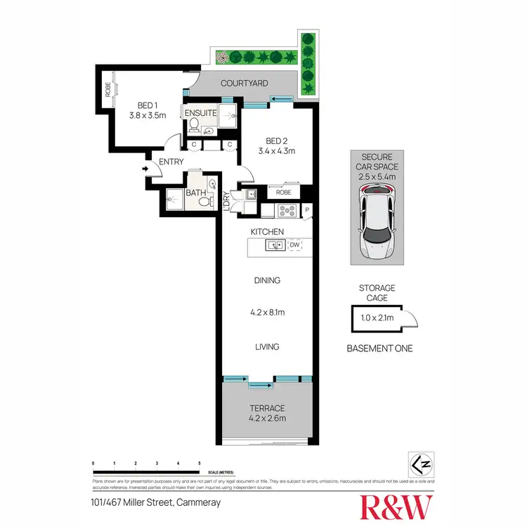 Floorplan of Homely apartment listing, 101/467 Miller Street, Cammeray NSW 2062