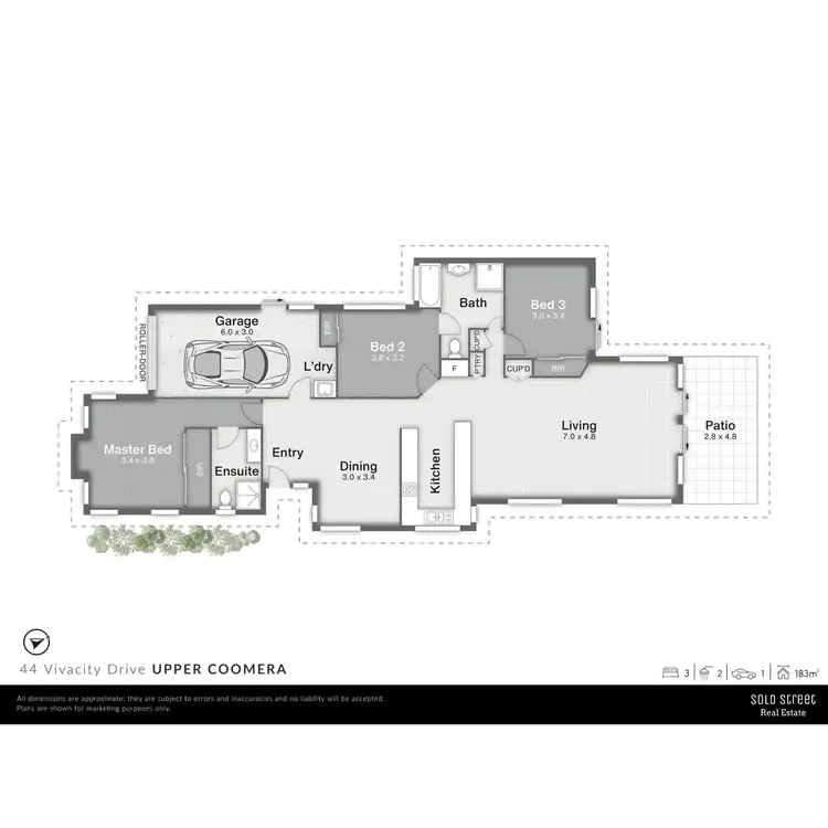 Floorplan of Homely house listing, 44 Vivacity Drive, Upper Coomera QLD 4209