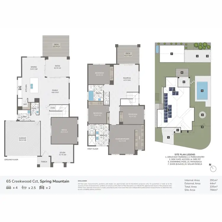 Floorplan of Homely house listing, 65 Creekwood Circuit, Spring Mountain QLD 4300
