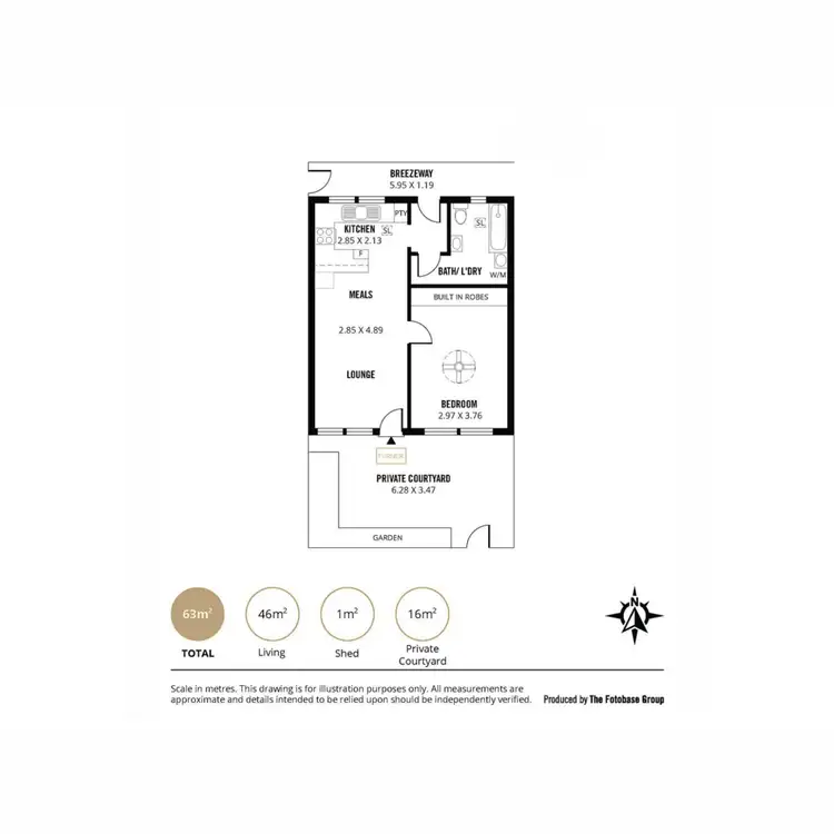 Floorplan of Homely unit listing, 4/2 Northumberland Street, Heathpool SA 5068