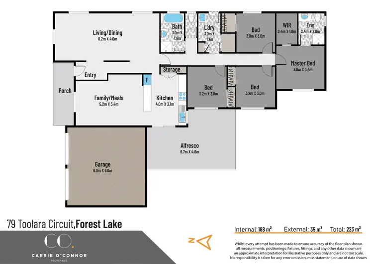 Floorplan of Homely house listing, 79 Toolara Circuit, Forest Lake QLD 4078