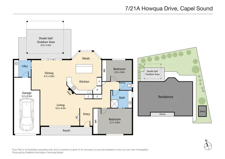Floorplan of Homely unit listing, 7/21A Howqua Drive, Capel Sound VIC 3940