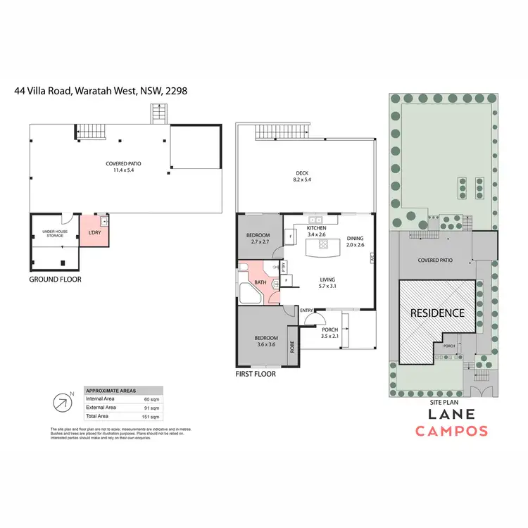 Floorplan of Homely house listing, 44 Villa Road, Waratah West NSW 2298