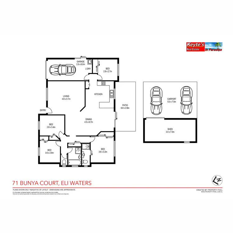 Floorplan of Homely house listing, 71 Bunya Court, Eli Waters QLD 4655