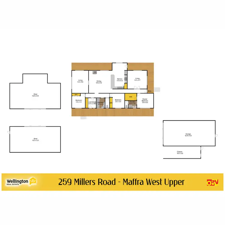 Floorplan of Homely rural property listing, 259 Millers Road, Maffra West Upper VIC 3859