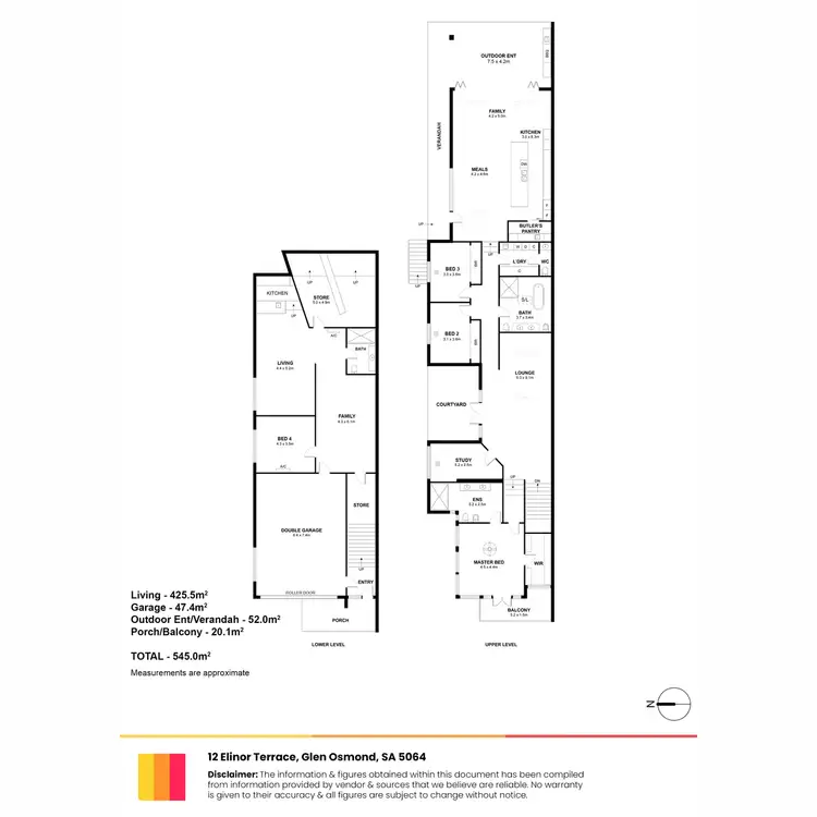 Floorplan of Homely house listing, 12 Elinor Terrace, Glen Osmond SA 5064