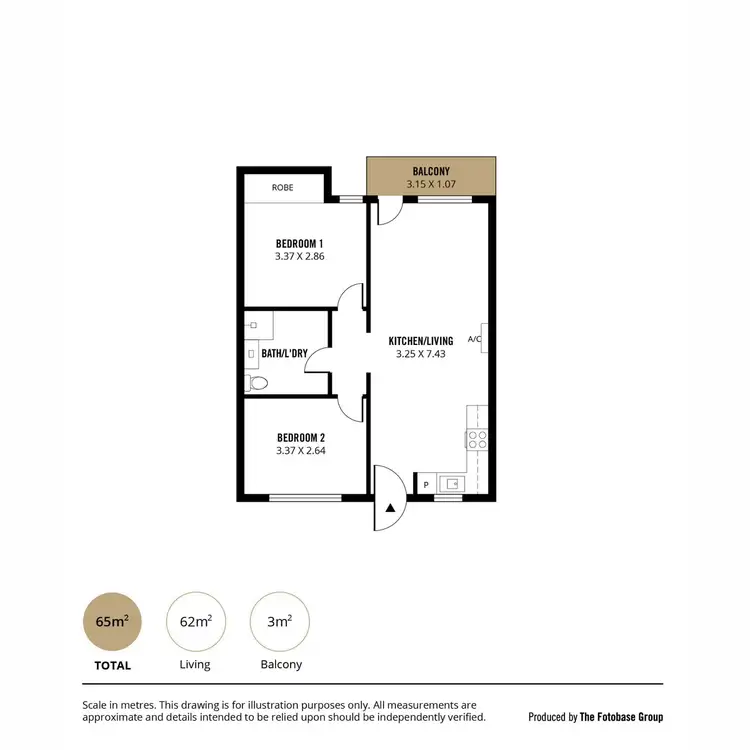Floorplan of Homely unit listing, 74/2 Ayliffes Road, St Marys SA 5042