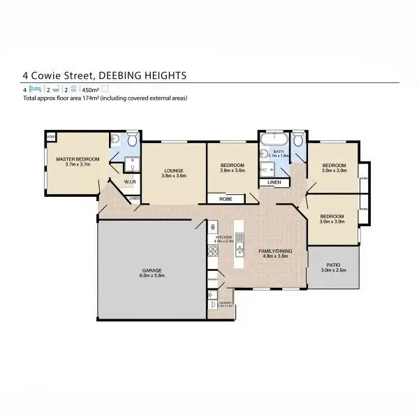 Floorplan of Homely house listing, 4 Cowie Street, Deebing Heights QLD 4306