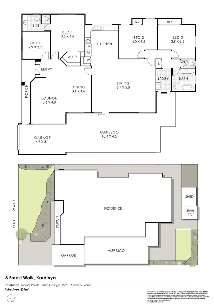 Floorplan of Homely house listing, 8 Forest Walk, Kardinya WA 6163