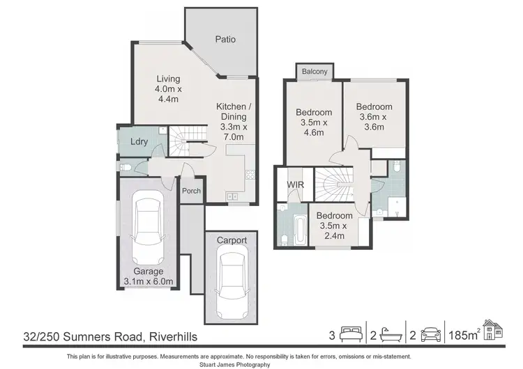 Floorplan of Homely townhouse listing, 32/250 Sumners Road, Riverhills QLD 4074