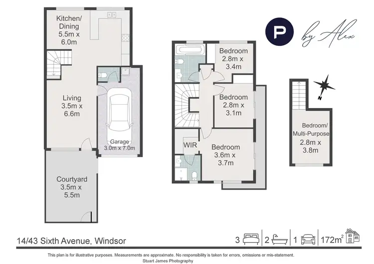 Floorplan of Homely townhouse listing, 14/43 Sixth Avenue, Windsor QLD 4030