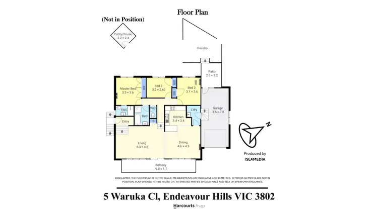 Floorplan of Homely house listing, 5 Waruka Close, Endeavour Hills VIC 3802
