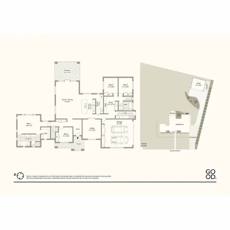 Floorplan of Homely house listing, 99 Summit Drive, Mount Rascal QLD 4350
