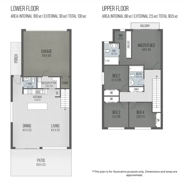 Floorplan of Homely semi-detached listing, 2/8 Compass Drive, Biggera Waters QLD 4216