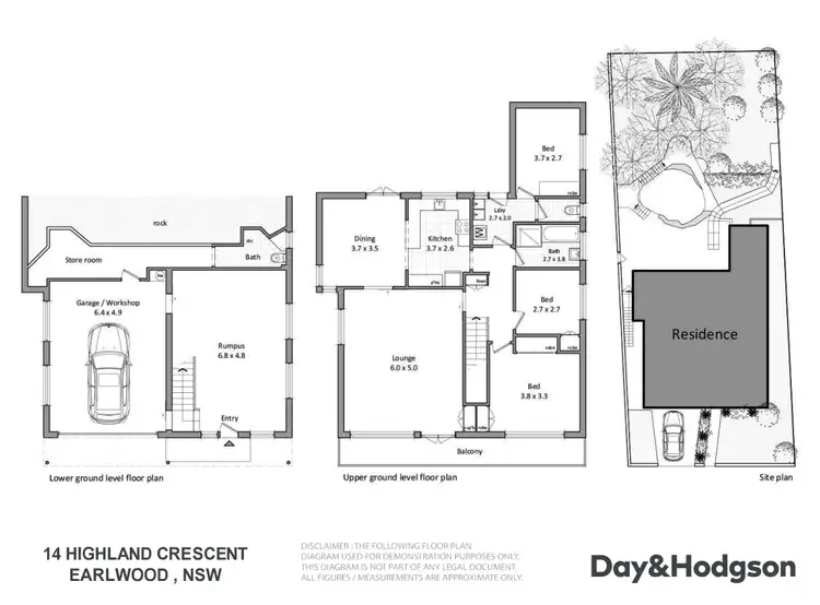Floorplan of Homely house listing, 14 Highland Crescent, Earlwood NSW 2206