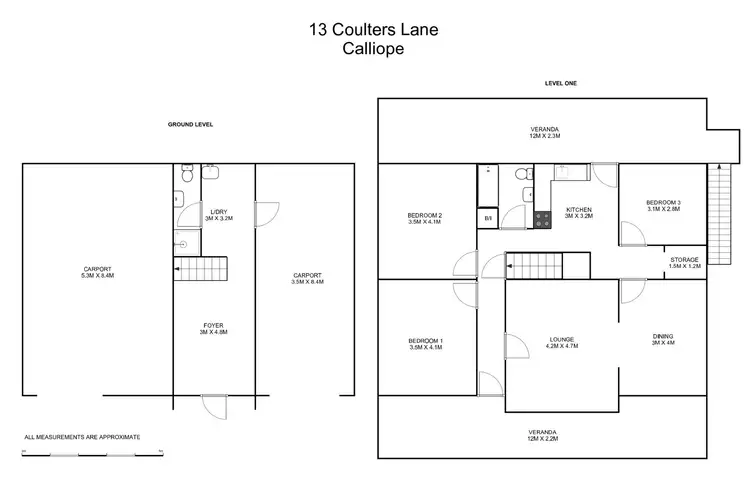 Floorplan of Homely rural property listing, 13 Coulters Lane, Calliope NSW 2462