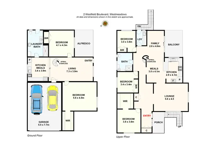 Floorplan of Homely house listing, 2 Westfield Boulevard, Westmeadows VIC 3049