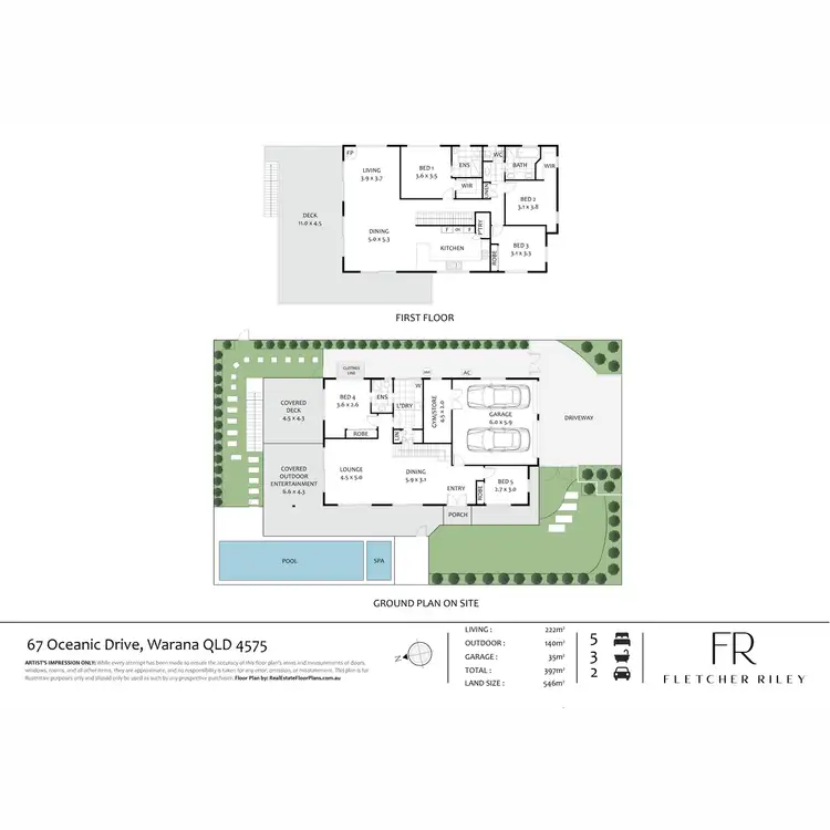 Floorplan of Homely house listing, 67 Oceanic Drive, Warana QLD 4575