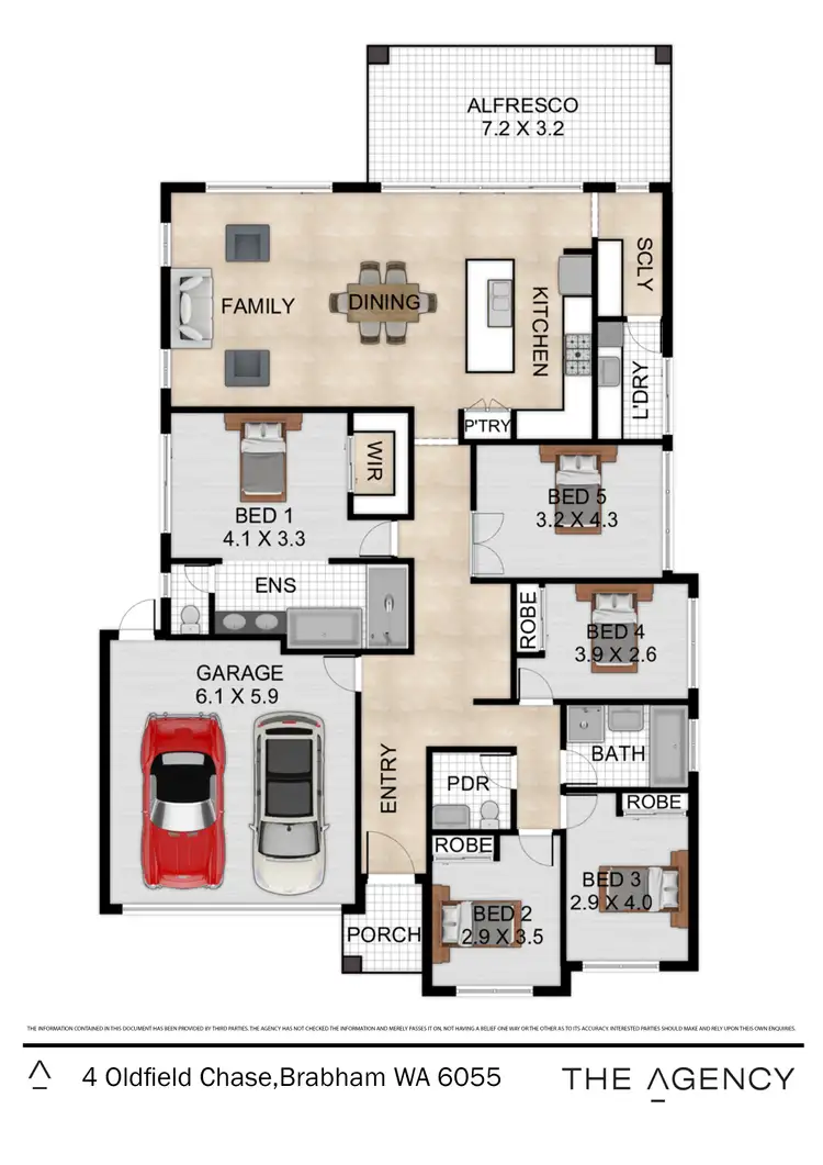 Floorplan of Homely house listing, 4 Oldfield Chase, Brabham WA 6055