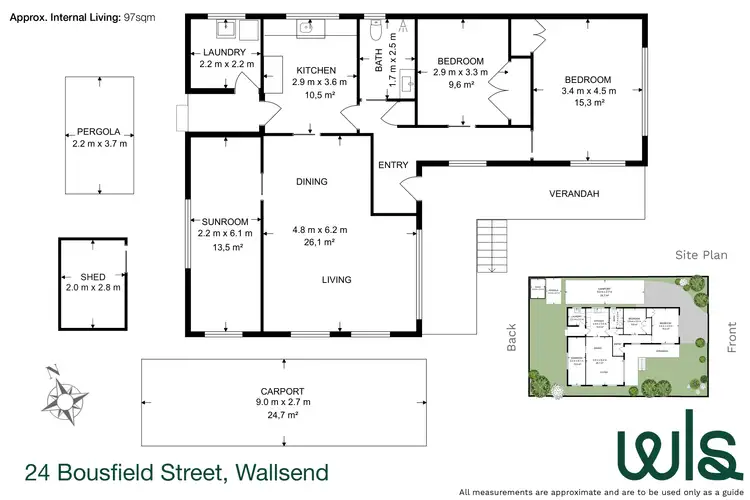 Floorplan of Homely house listing, 24 Bousfield Street, Wallsend NSW 2287