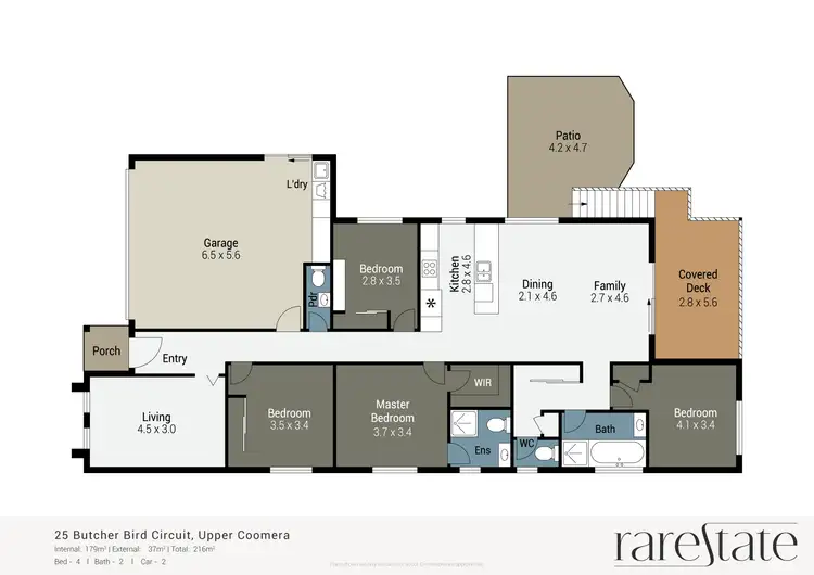 Floorplan of Homely house listing, 25 Butcher Bird Circuit, Upper Coomera QLD 4209