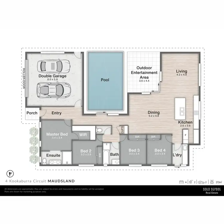 Floorplan of Homely house listing, 4 Kookaburra Circuit, Maudsland QLD 4210