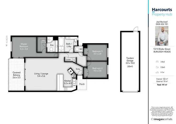 Floorplan of Homely unit listing, 13/14 Brake Street, Burleigh Heads QLD 4220