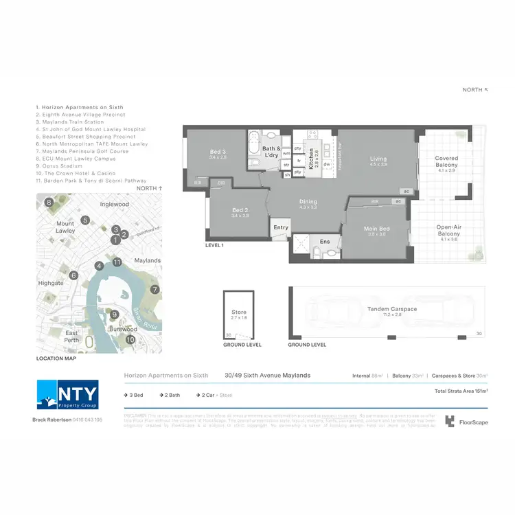 Floorplan of Homely apartment listing, 30/49 Sixth Avenue, Maylands WA 6051