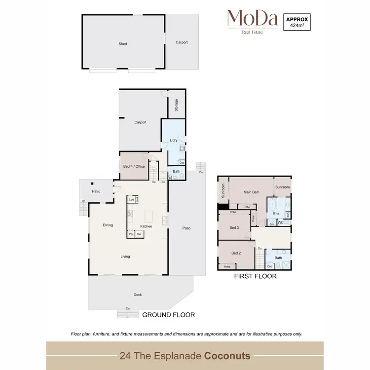 Floorplan of Homely house listing, 24 Esplanade, Coconuts QLD 4860