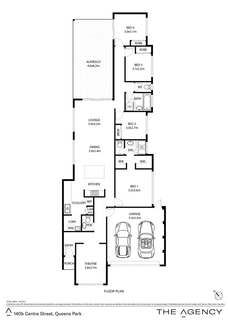 Floorplan of Homely house listing, 140b Centre Street, Queens Park WA 6107