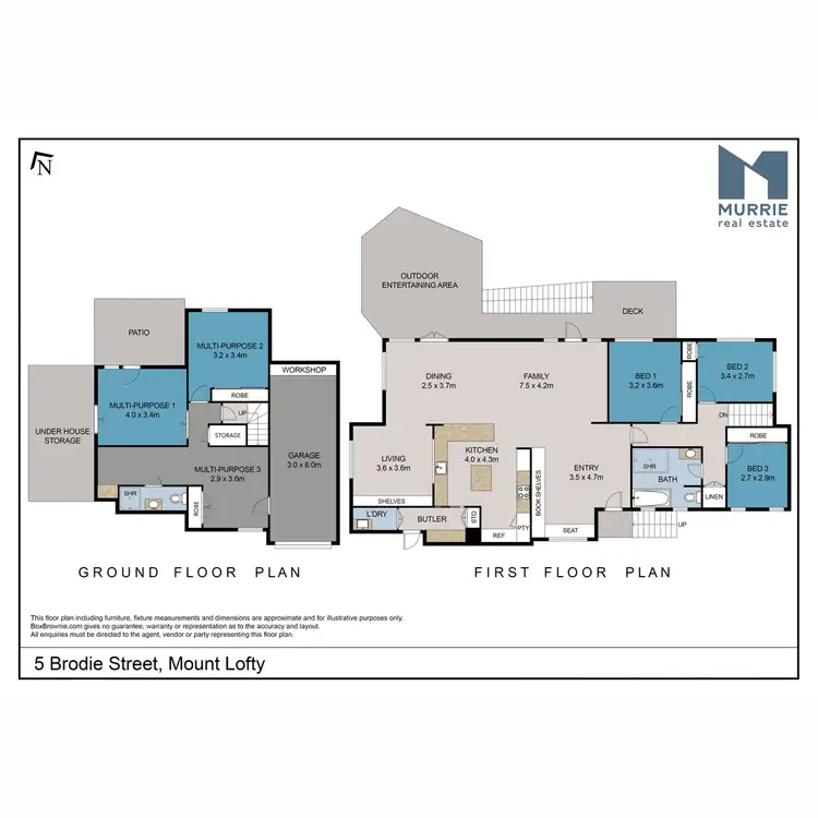 Floorplan of Homely house listing, 5 Brodie Street, Mount Lofty QLD 4350