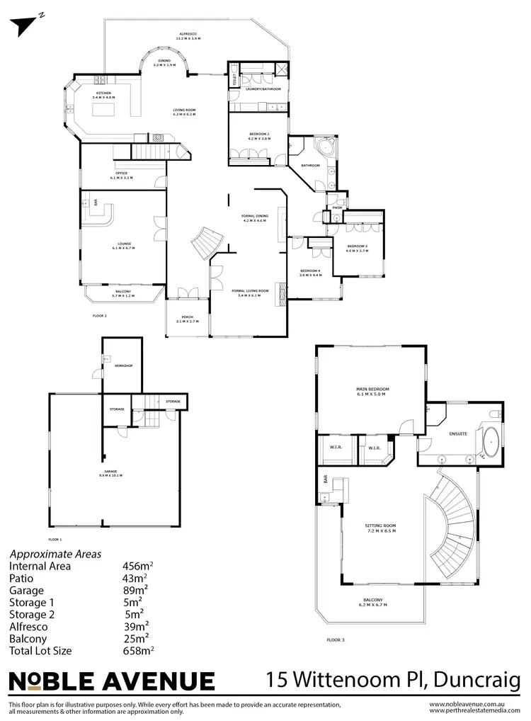 Floorplan of Homely house listing, 15 Wittenoom Place, Duncraig WA 6023