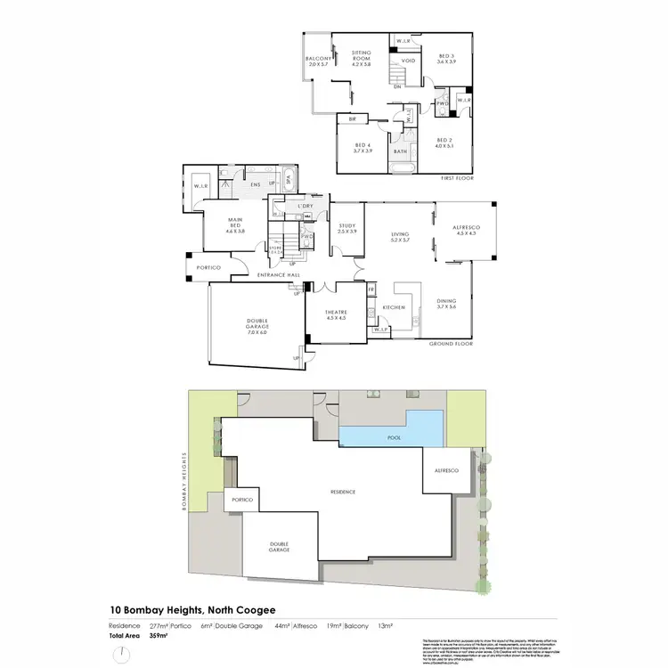 Floorplan of Homely house listing, 10 Bombay Heights, North Coogee WA 6163