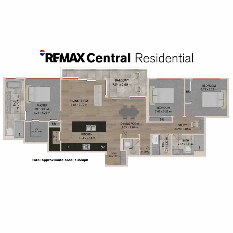 Floorplan of Homely apartment listing, 1252/51 Fish Lane, South Brisbane QLD 4101