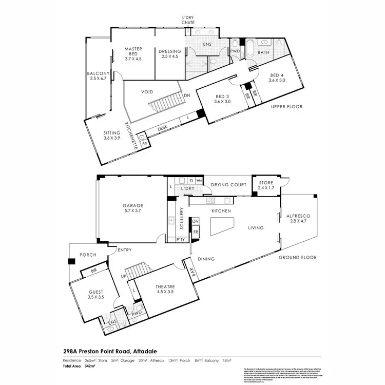 Floorplan of Homely house listing, 298A Preston Point Road, Attadale WA 6156