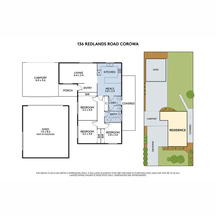 Floorplan of Homely house listing, 136 Redlands Road, Corowa NSW 2646