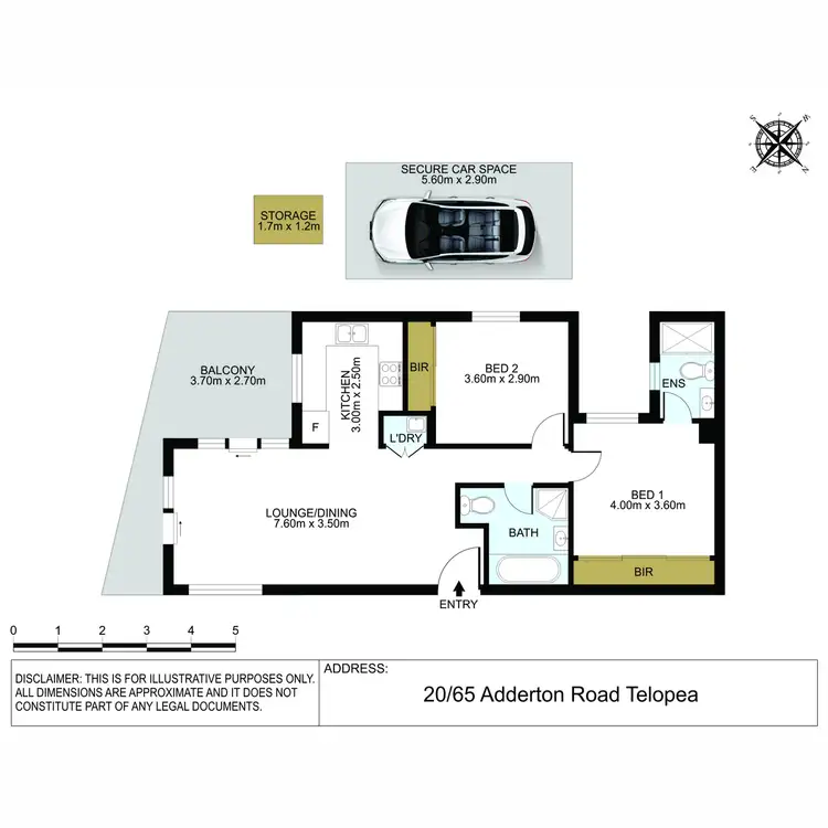 Floorplan of Homely unit listing, 20/65-69 Adderton Road, Telopea NSW 2117