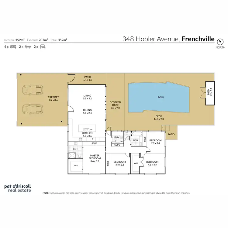 Floorplan of Homely house listing, 348 Hobler Avenue, Frenchville QLD 4701