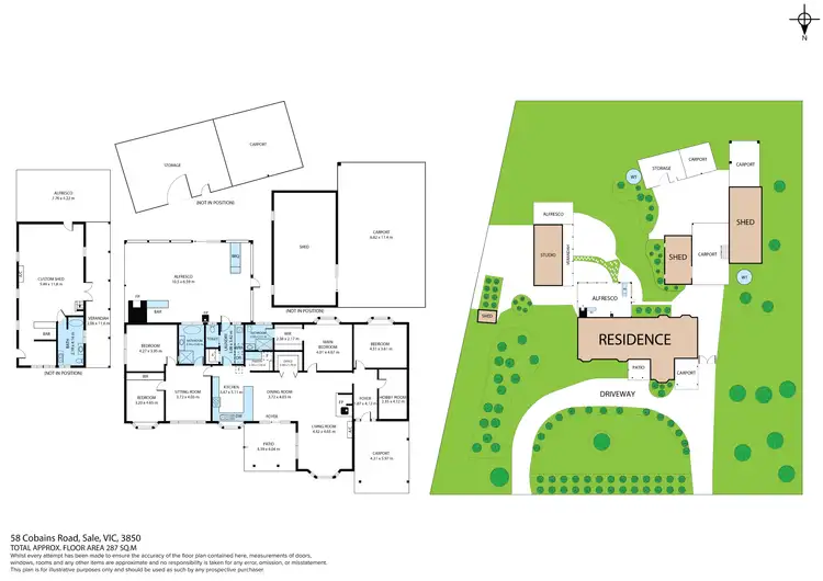 Floorplan of Homely house listing, 58 Cobains Road, Sale VIC 3850