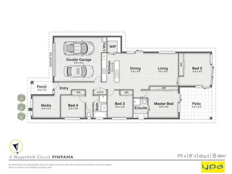 Floorplan of Homely house listing, 4 Wyperfield Circuit, Pimpama QLD 4209