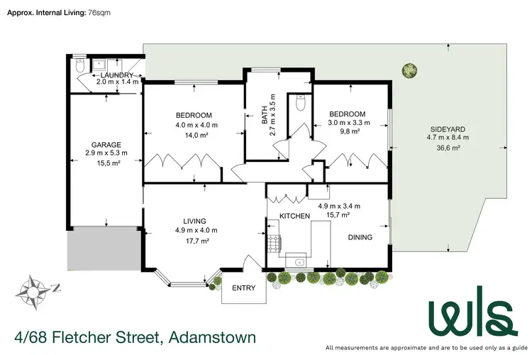 Floorplan of Homely villa listing, 4/68 Fletcher Street, Adamstown NSW 2289