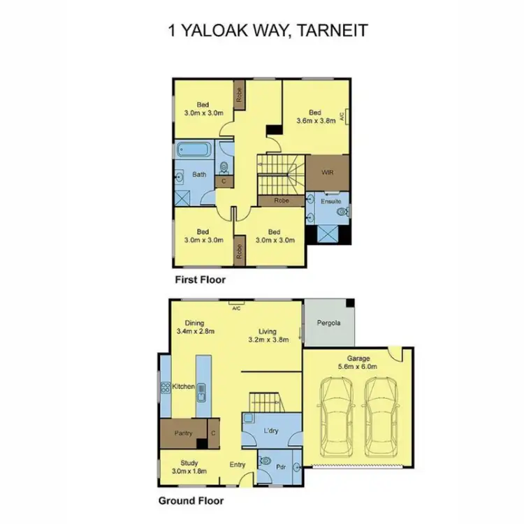 Floorplan of Homely house listing, 1 Yaloak Way, Tarneit VIC 3029