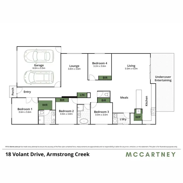 Floorplan of Homely house listing, 18 Volant Drive, Armstrong Creek VIC 3217