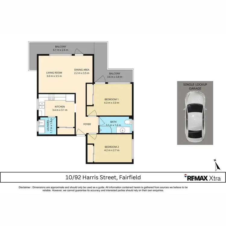 Floorplan of Homely apartment listing, 10/92 Harris Street, Fairfield NSW 2165