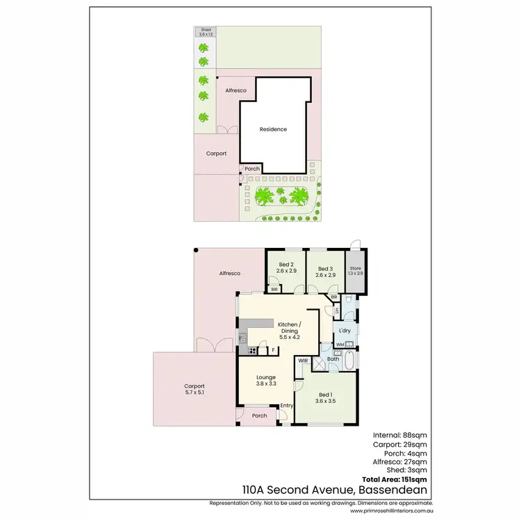 Floorplan of Homely house listing, 110a Second Avenue, Bassendean WA 6054