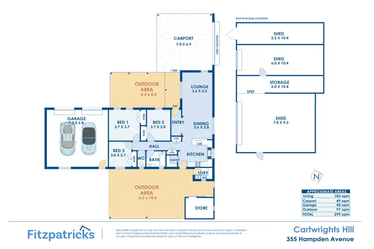 Floorplan of Homely house listing, 355 Hampden Avenue, Cartwrights Hill NSW 2650