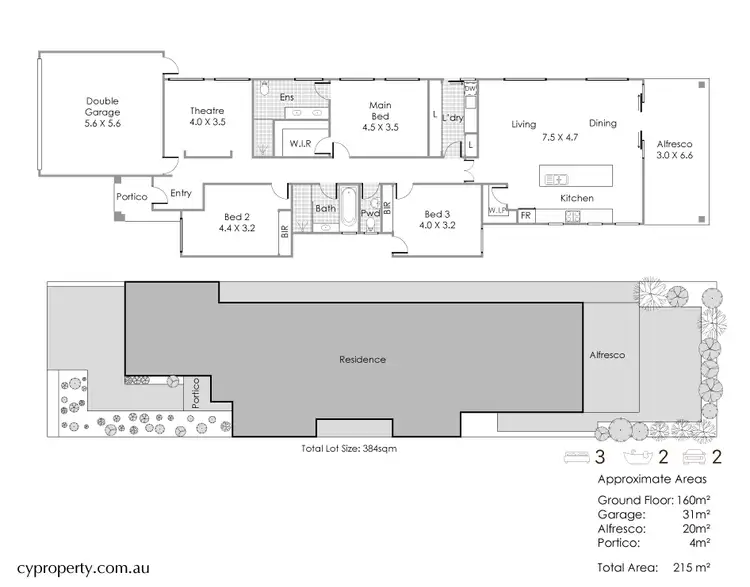 Floorplan of Homely house listing, 71A McBeth Way, Kardinya WA 6163