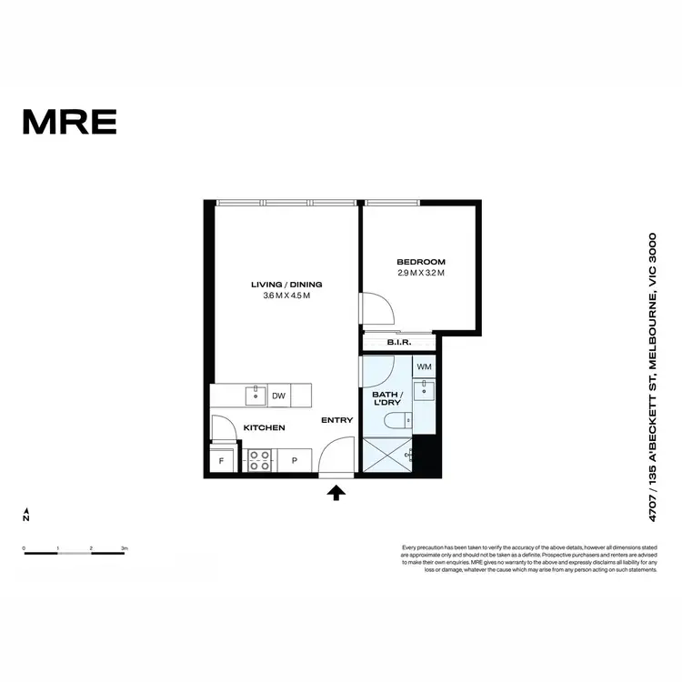 Floorplan of Homely apartment listing, 4707/135 A'Beckett Street, Melbourne VIC 3000
